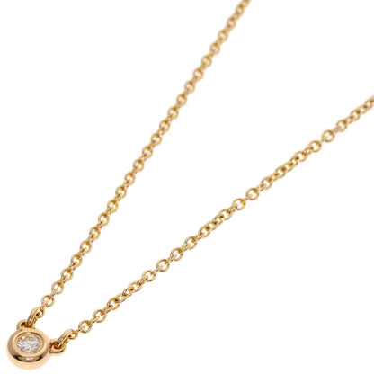 TIFFANY&Co. By The Yard Diamond Necklace K18 Pink Gold Ladies [Used]