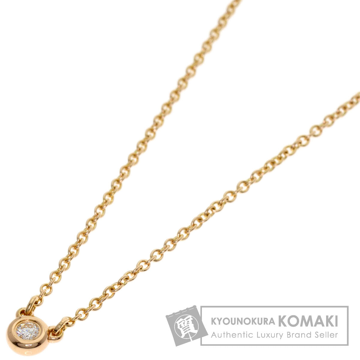 TIFFANY&Co. By The Yard Diamond Necklace K18 Pink Gold Ladies [Used]