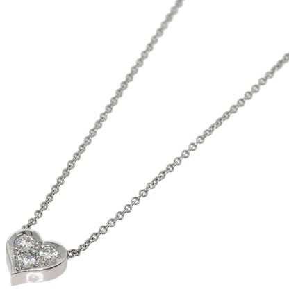 TIFFANY&Co. Sentimental Heart Diamond Necklace Platinum PT950 Ladies [Used]