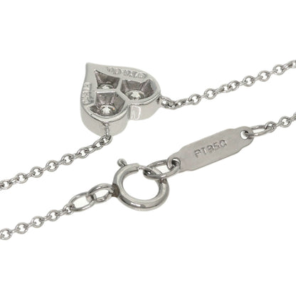 TIFFANY&Co. Sentimental Heart Diamond Necklace Platinum PT950 Ladies [Used]