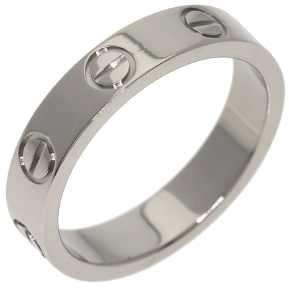 CARTIER Mini love ring # 47 Ring K18 White Gold Ladies [Used]