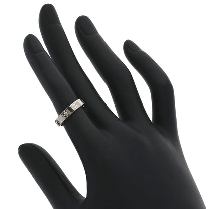 CARTIER Mini love ring # 47 Ring K18 White Gold Ladies [Used]