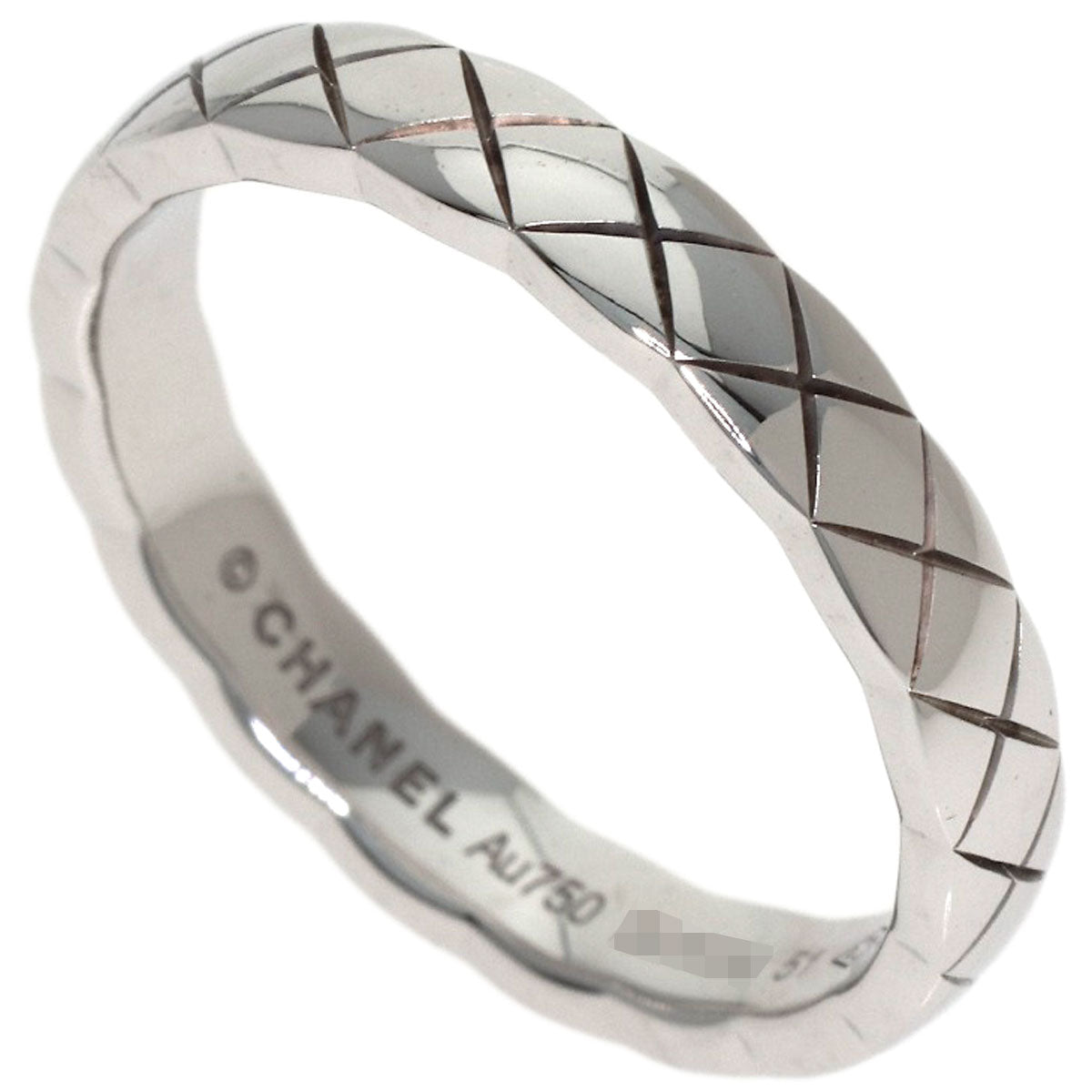 CHANEL Coco Crush Small #51 Ring K18 White Gold Ladies [Used]