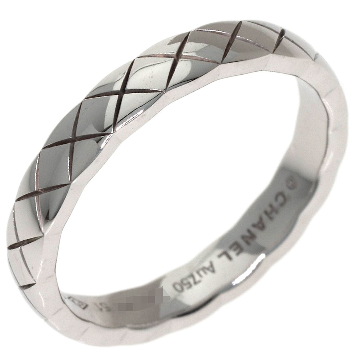 CHANEL Coco Crush Small #51 Ring K18 White Gold Ladies [Used]