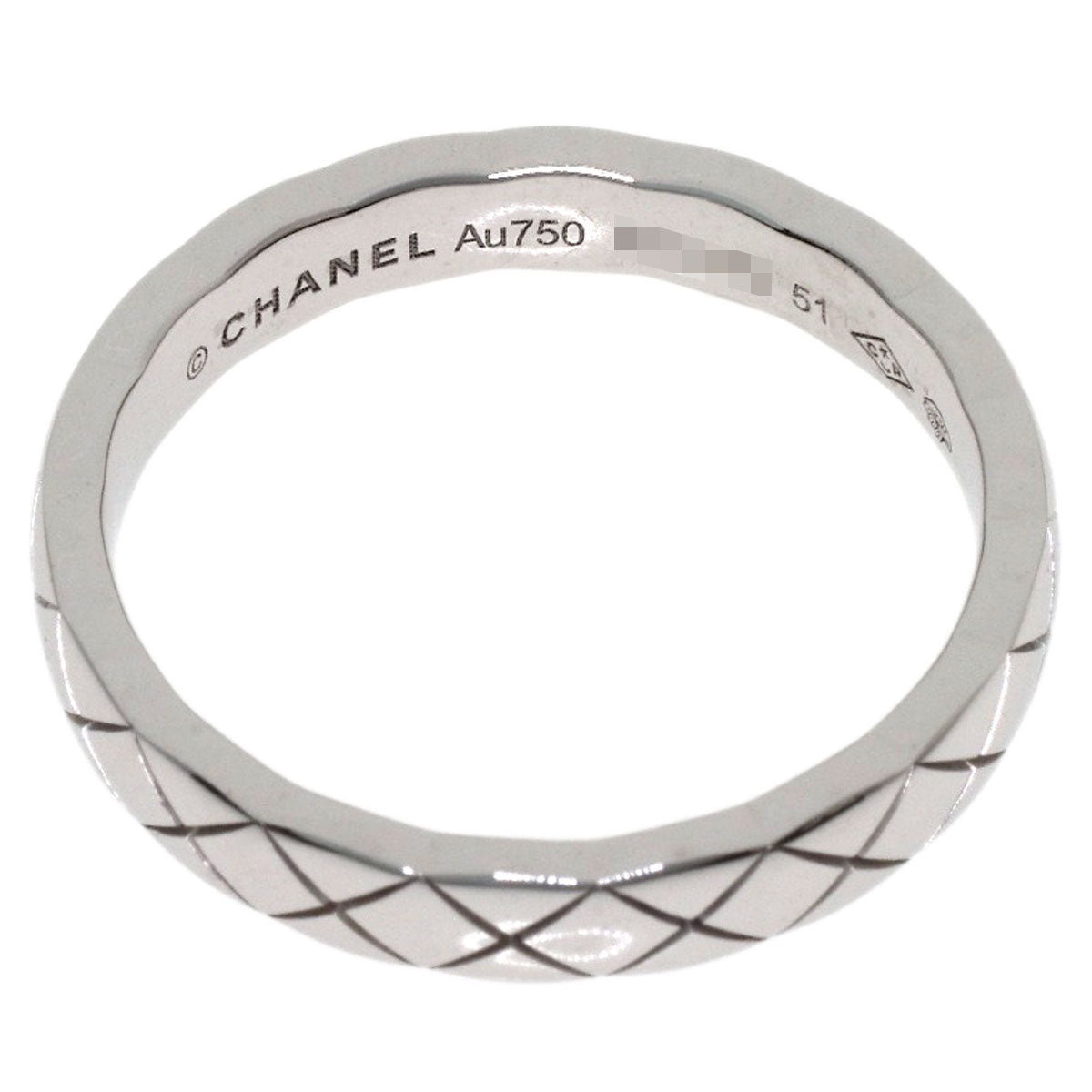 CHANEL Coco Crush Small #51 Ring K18 White Gold Ladies [Used]