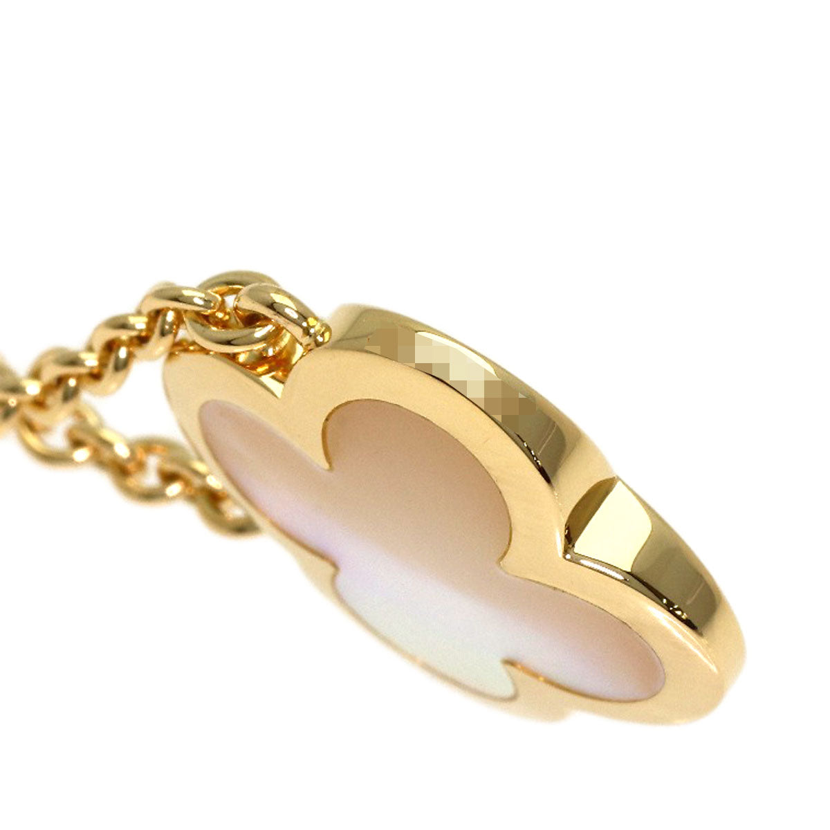 Van Cleef & Arpels Pure Alhambra Shell Necklace K18 Yellow Gold Ladies [Used]