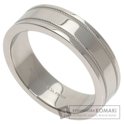 TIFFANY&Co. double milgrain Ring Platinum PT950 Ladies [Used]