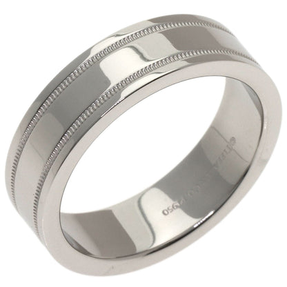 TIFFANY&Co. double milgrain Ring Platinum PT950 Ladies [Used]