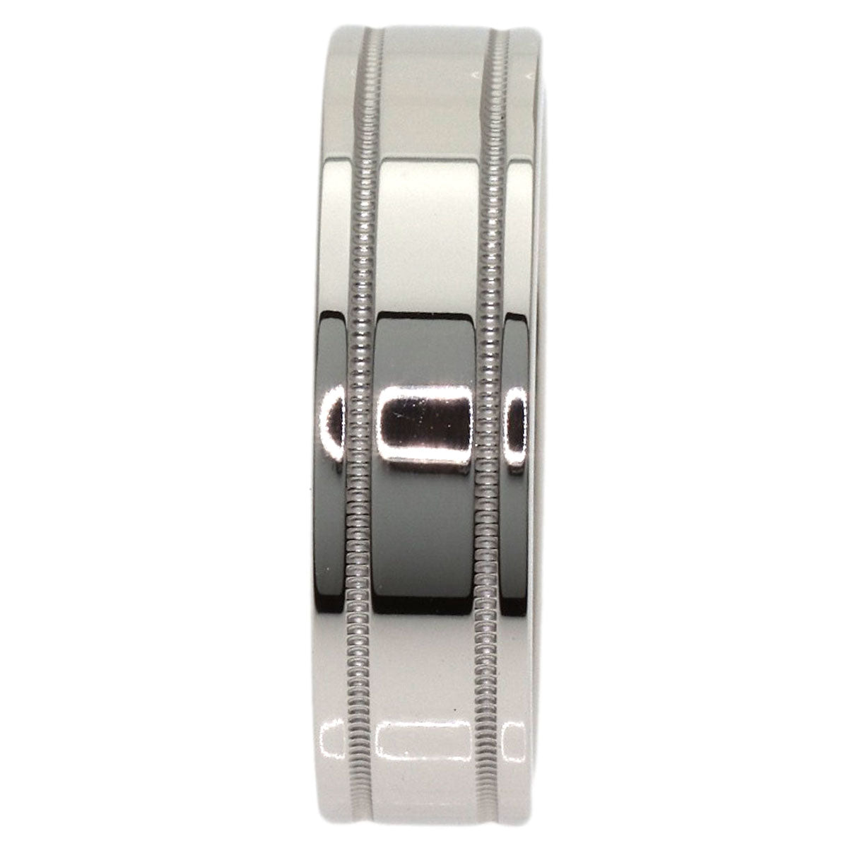 TIFFANY&Co. double milgrain Ring Platinum PT950 Ladies [Used]