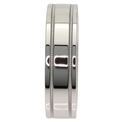 TIFFANY&Co. double milgrain Ring Platinum PT950 Ladies [Used]