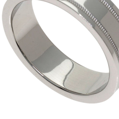 TIFFANY&Co. double milgrain Ring Platinum PT950 Ladies [Used]