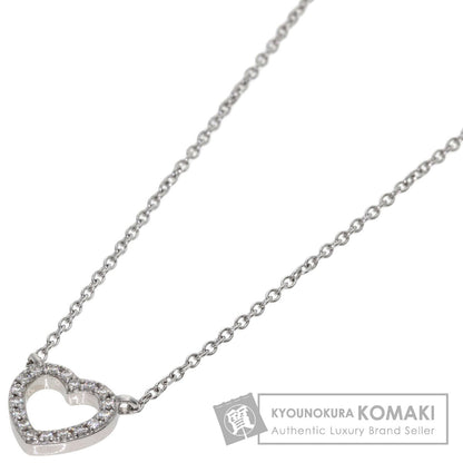 TIFFANY&Co. Metro Heart Diamond Necklace K18 White Gold Ladies [Used]