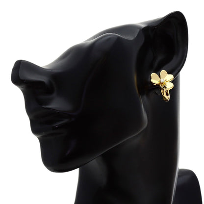 Van Cleef & Arpels Frivole Small Diamond Earring K18 Yellow Gold Ladies [Used]