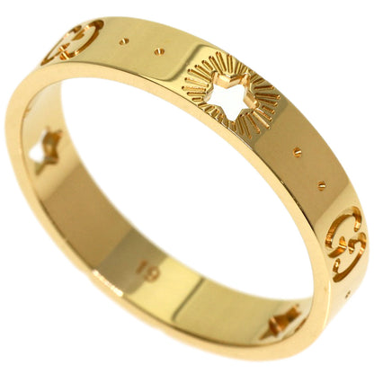 GUCCI Icon Star #19 Ring K18 Yellow Gold Ladies [Used]