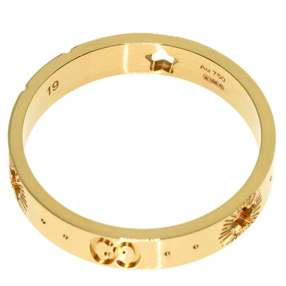 GUCCI Icon Star #19 Ring K18 Yellow Gold Ladies [Used]