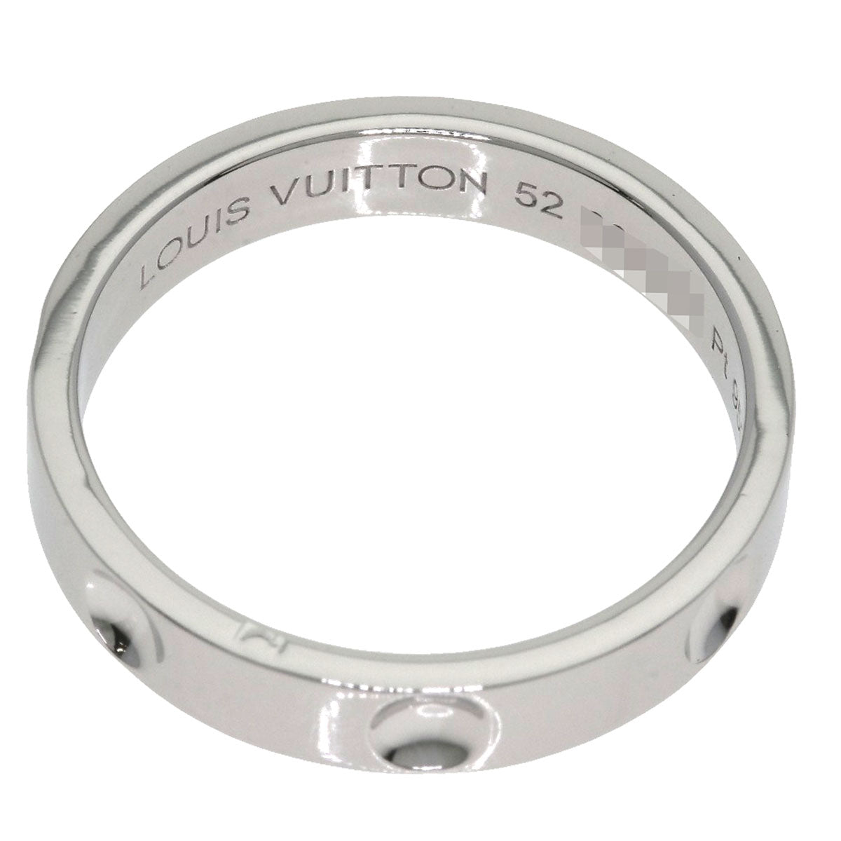 LOUIS VUITTON Petite Bague Empreinte #52 Ring Platinum PT950 Ladies [Used]