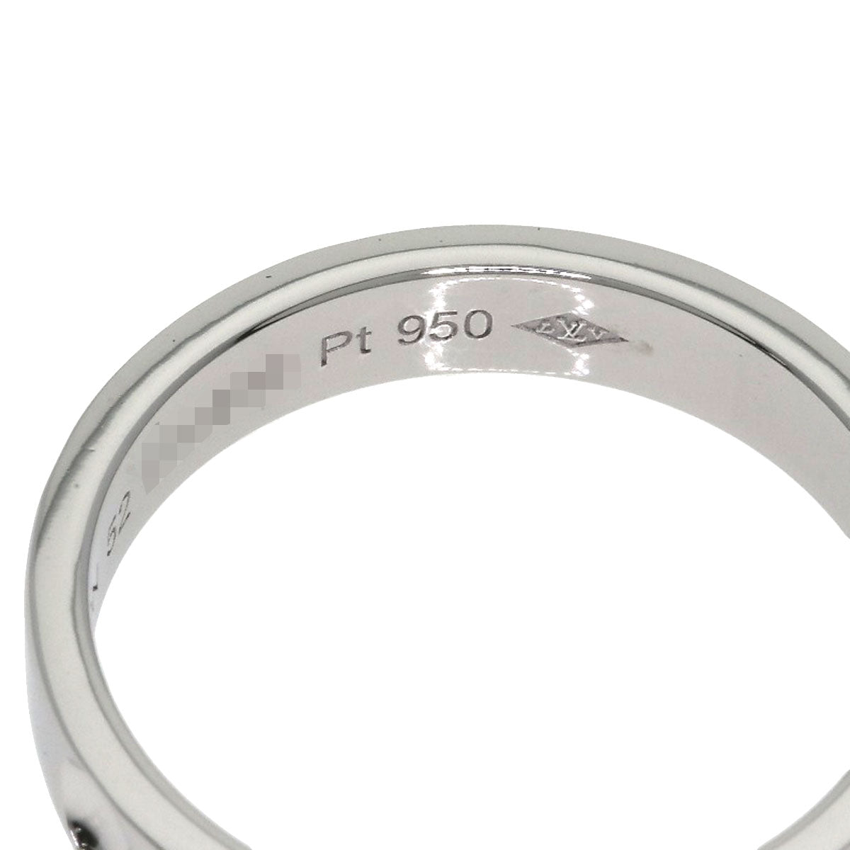 LOUIS VUITTON Petite Bague Empreinte #52 Ring Platinum PT950 Ladies [Used]