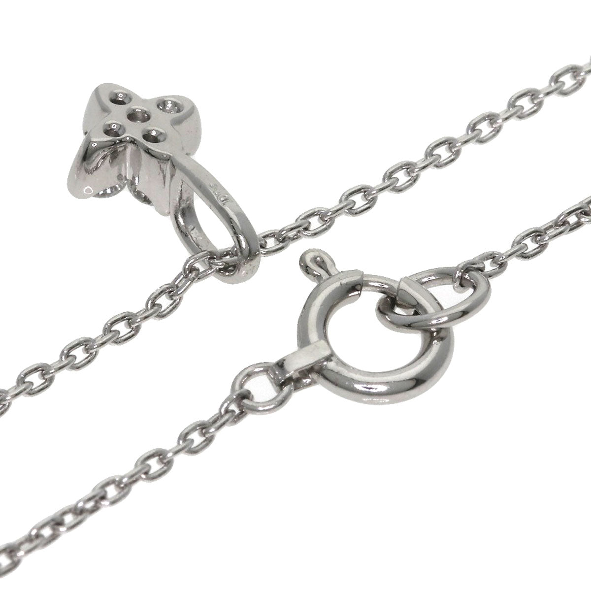 Dior Flower Diamond Necklace Platinum PT900 PT850Ladies [Used]