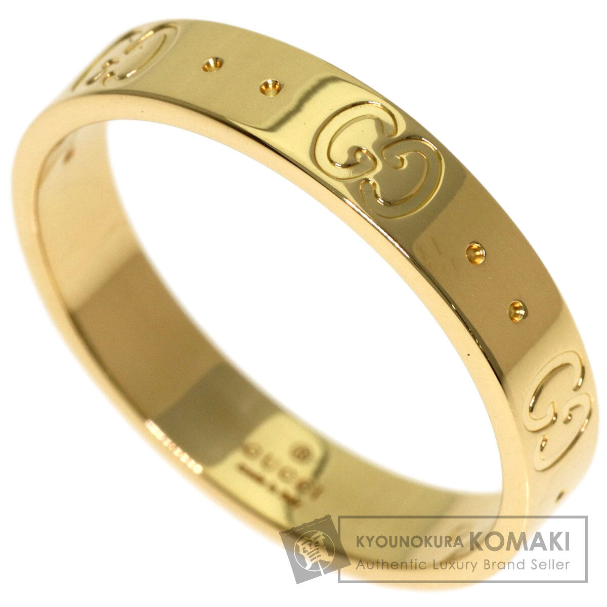 GUCCI Icon ring # 19 Ring K18 Yellow Gold Ladies [Used]