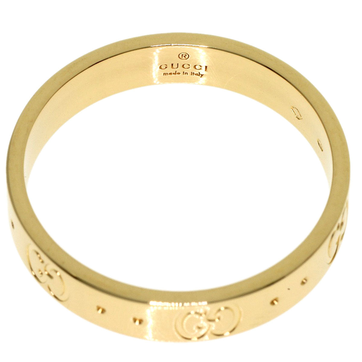 GUCCI Icon ring # 19 Ring K18 Yellow Gold Ladies [Used]