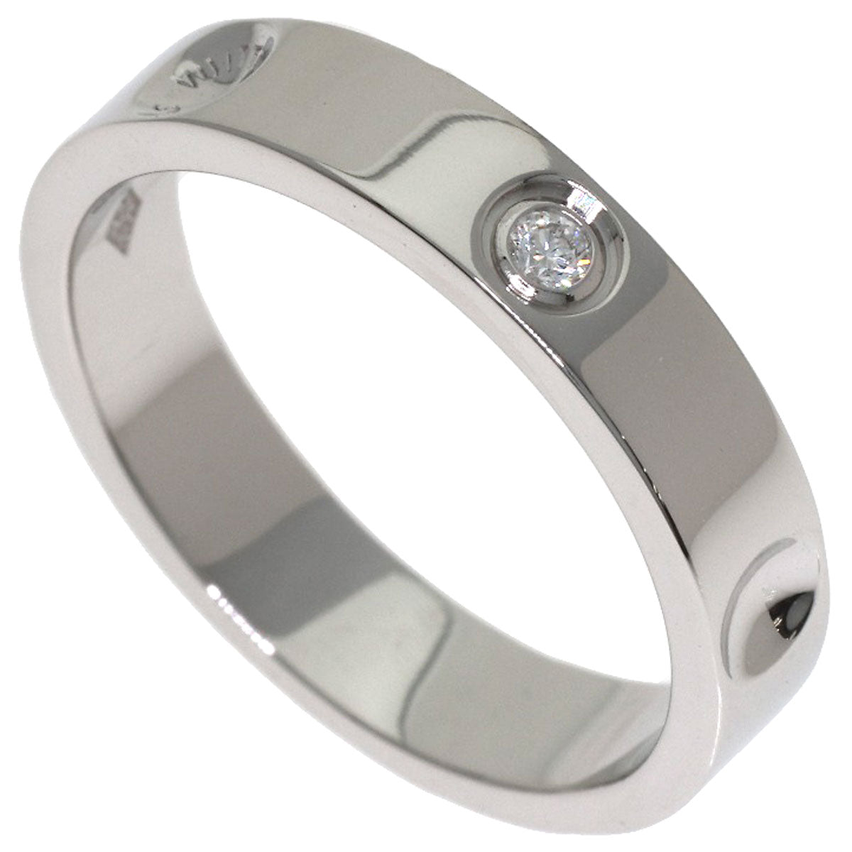LOUIS VUITTON Alliance Empreinte 1PDiamond #47 Ring Platinum PT950 Ladies [Used]