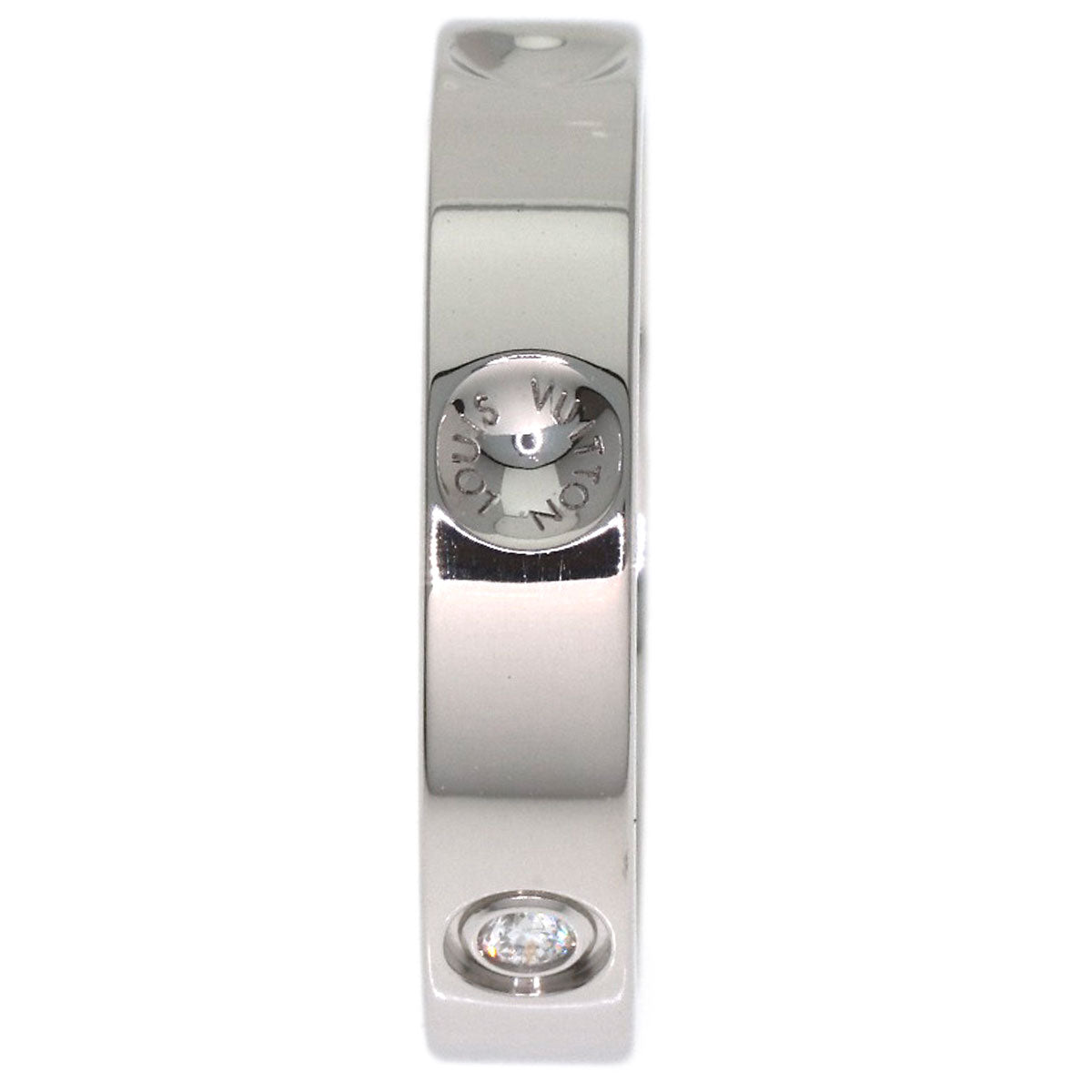LOUIS VUITTON Alliance Empreinte 1PDiamond #47 Ring Platinum PT950 Ladies [Used]