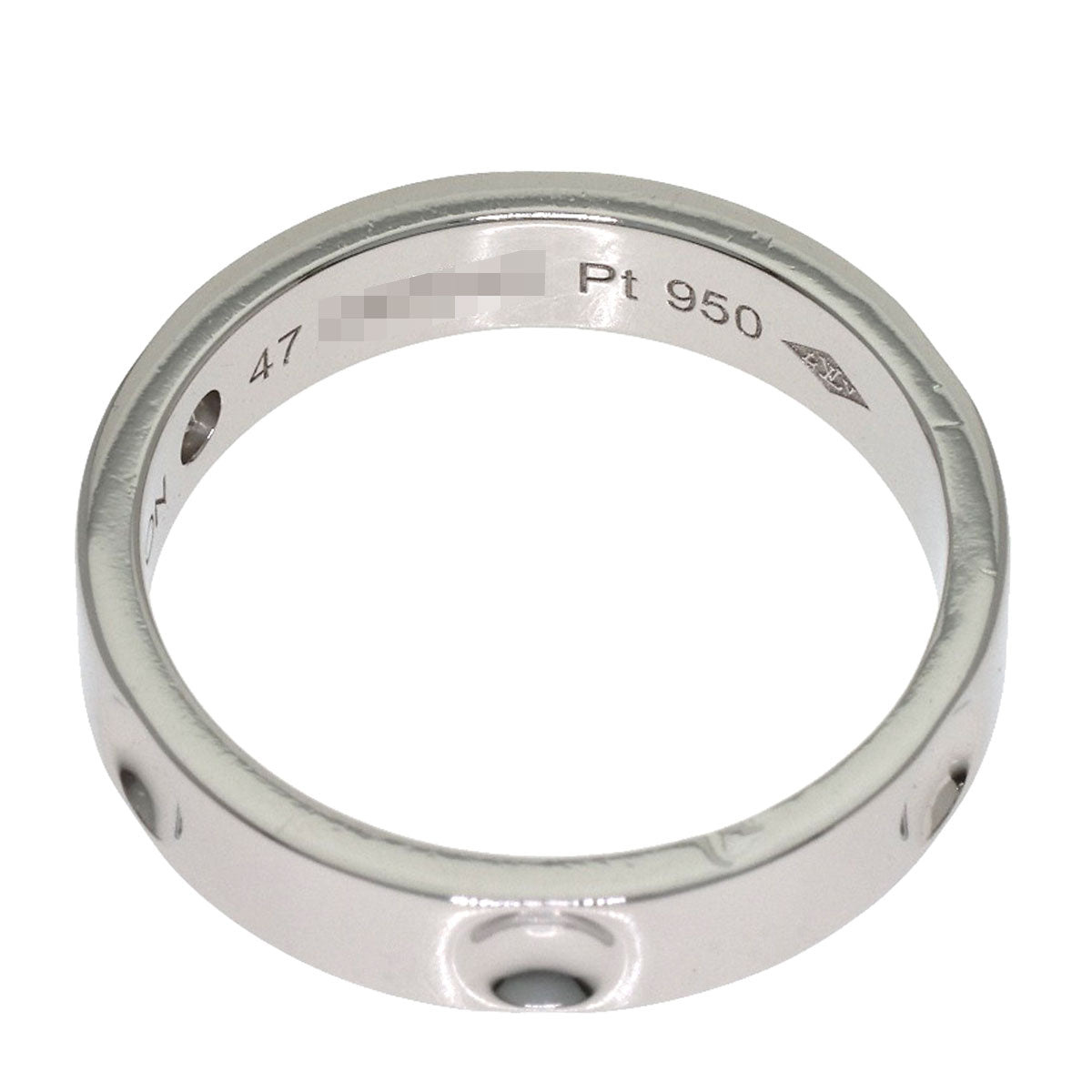LOUIS VUITTON Alliance Empreinte 1PDiamond #47 Ring Platinum PT950 Ladies [Used]
