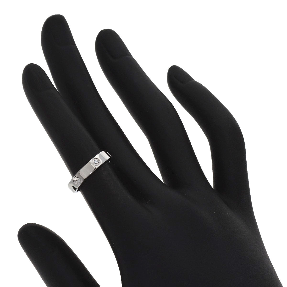 LOUIS VUITTON Alliance Empreinte 1PDiamond #47 Ring Platinum PT950 Ladies [Used]