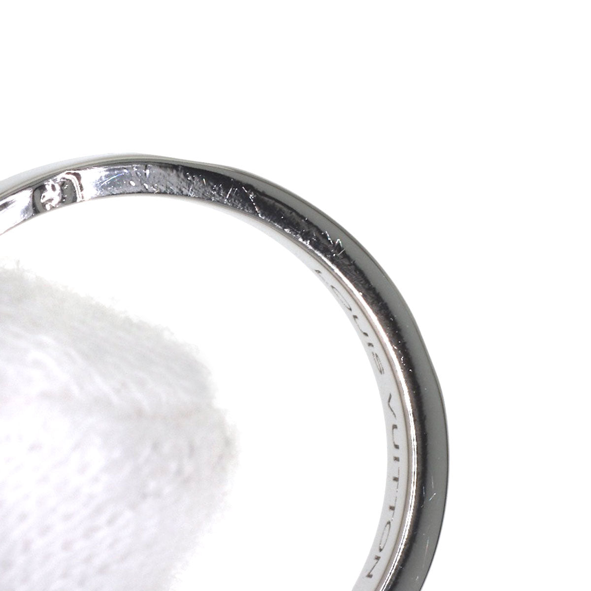 LOUIS VUITTON Alliance Empreinte 1PDiamond #47 Ring Platinum PT950 Ladies [Used]