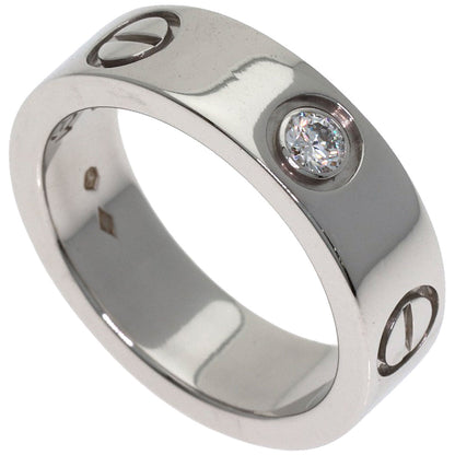 CARTIER love ring 1P Diamond #49 Ring Platinum PT950 Ladies [Used]