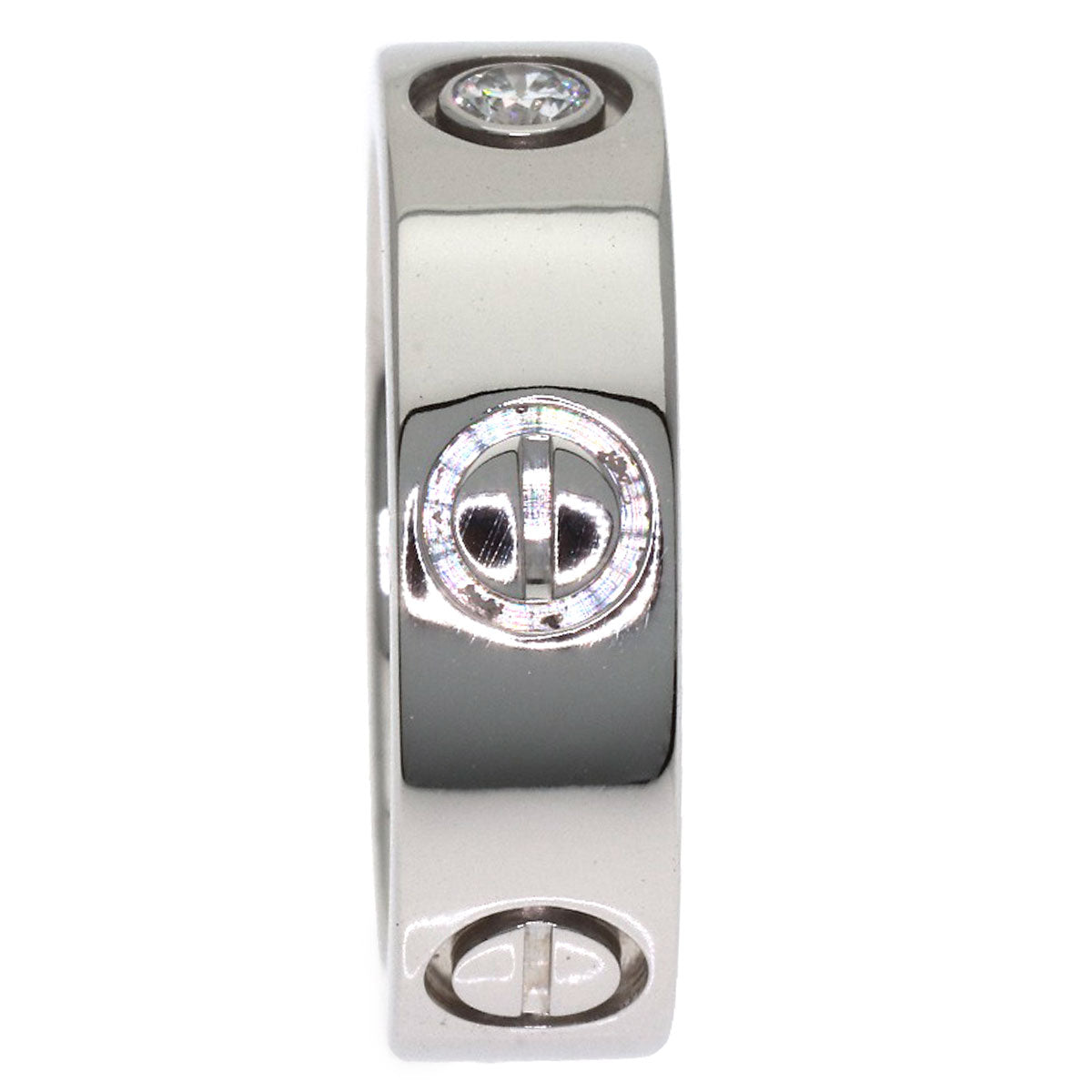 CARTIER love ring 1P Diamond #49 Ring Platinum PT950 Ladies [Used]