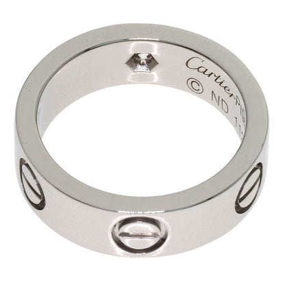 CARTIER love ring 1P Diamond #49 Ring Platinum PT950 Ladies [Used]