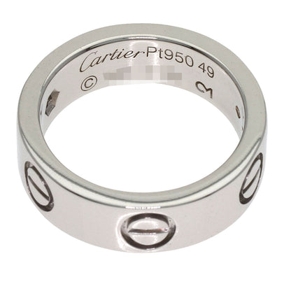 CARTIER love ring 1P Diamond #49 Ring Platinum PT950 Ladies [Used]