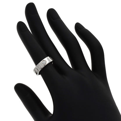 CARTIER love ring 1P Diamond #49 Ring Platinum PT950 Ladies [Used]