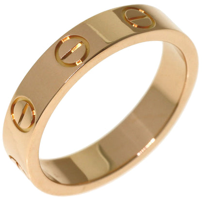 CARTIER Mini love ring # 47 Ring K18 Pink Gold Ladies [Used]