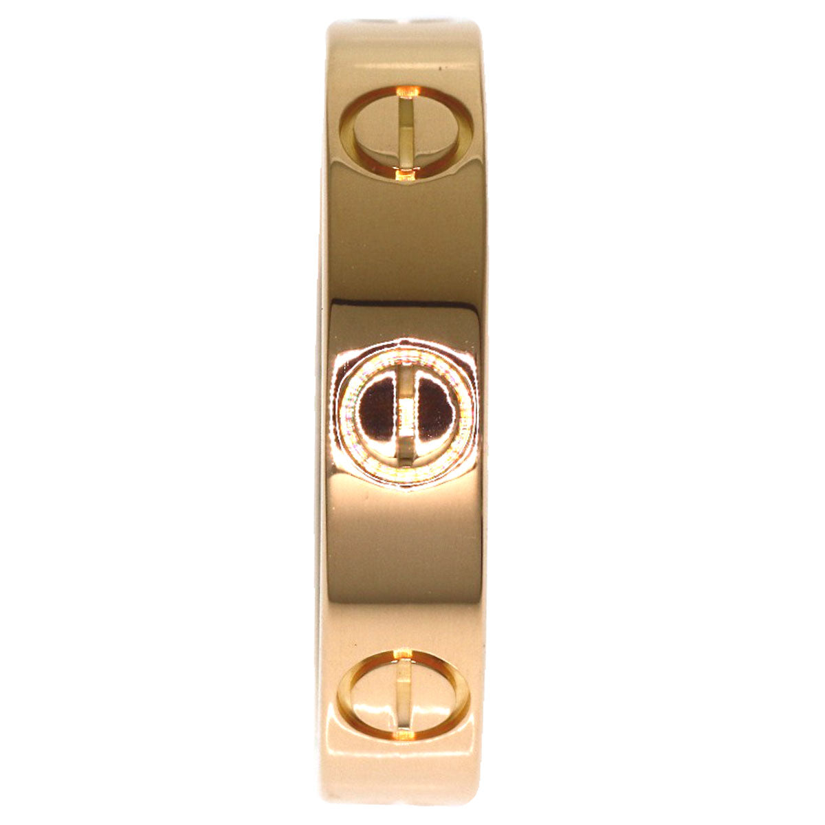 CARTIER Mini love ring # 47 Ring K18 Pink Gold Ladies [Used]