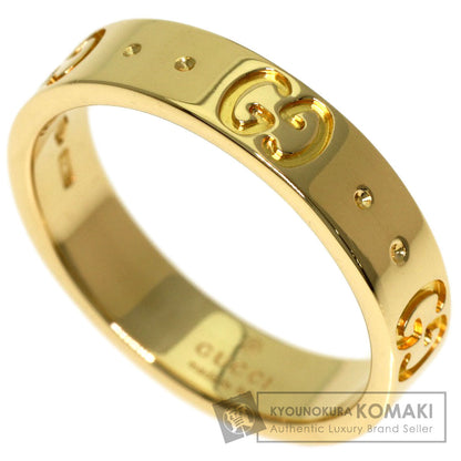GUCCI Icon ring # 8 Ring K18 Yellow Gold Ladies [Used]
