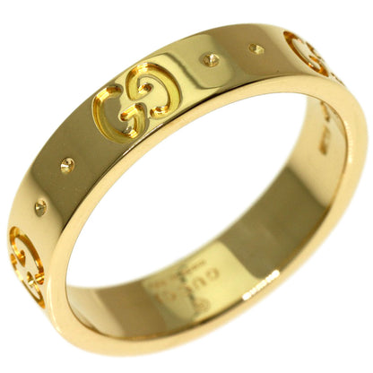 GUCCI Icon ring # 8 Ring K18 Yellow Gold Ladies [Used]