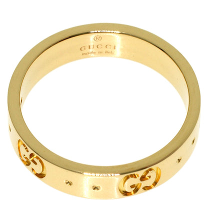 GUCCI Icon ring # 8 Ring K18 Yellow Gold Ladies [Used]