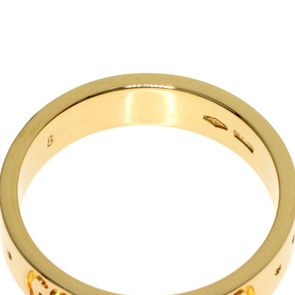 GUCCI Icon ring # 8 Ring K18 Yellow Gold Ladies [Used]