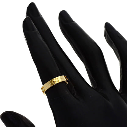 GUCCI Icon ring # 8 Ring K18 Yellow Gold Ladies [Used]