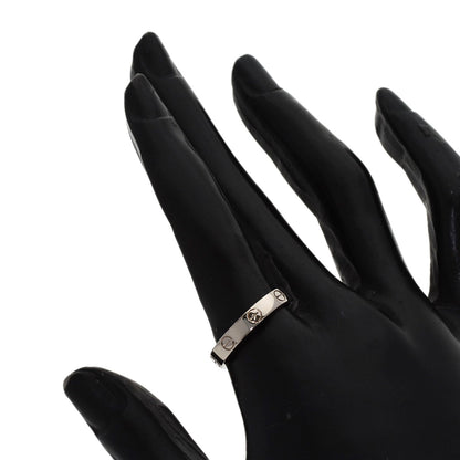 CARTIER mini love ring #55 Ring K18 White Gold Ladies [Used]