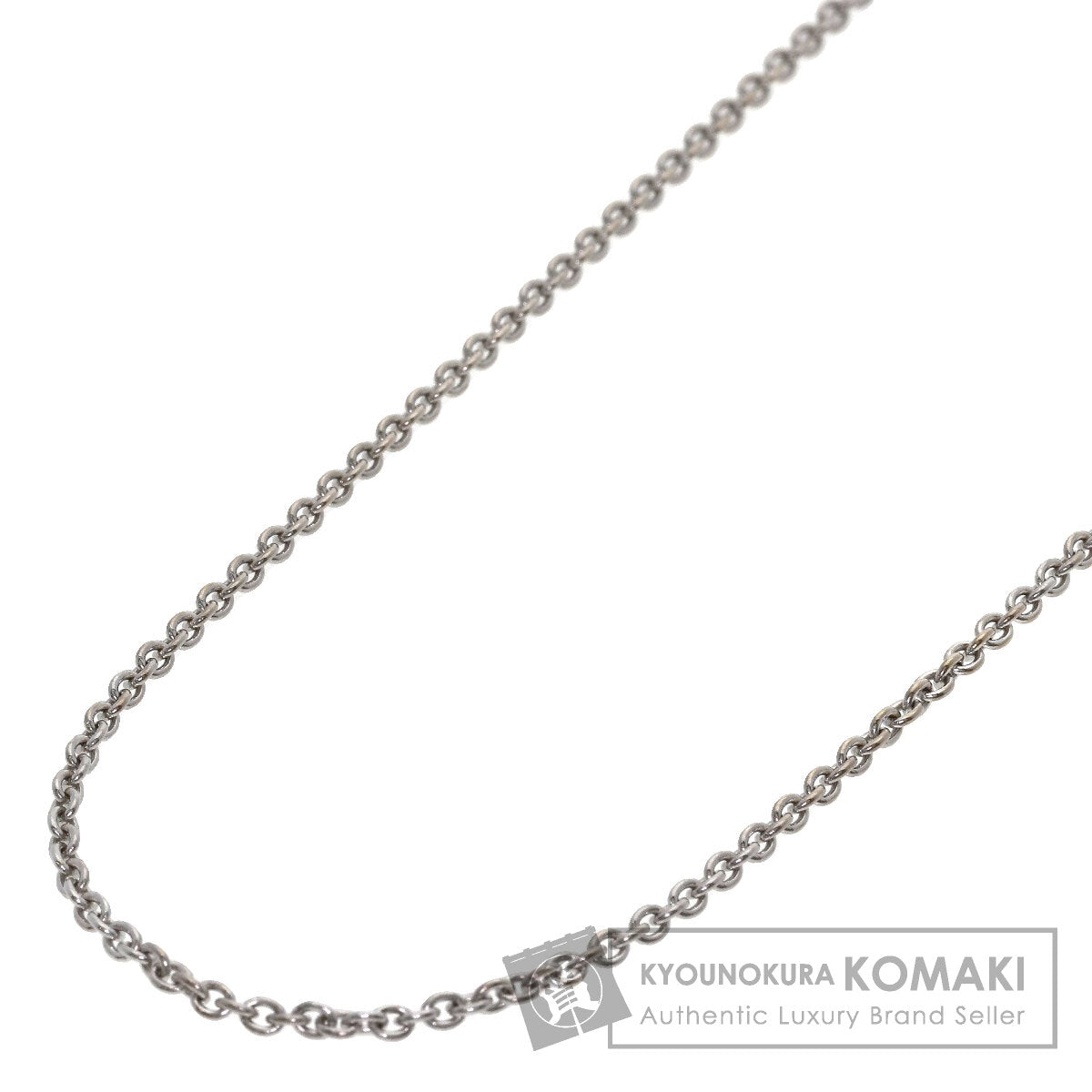 BVLGARI Chain 16.1" Necklace K18 White Gold Ladies [Used]