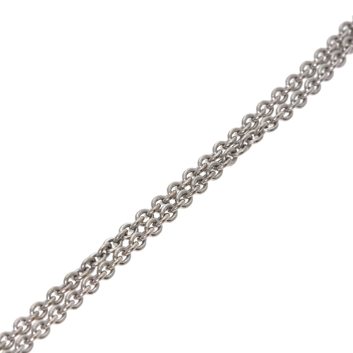 BVLGARI Chain 16.1" Necklace K18 White Gold Ladies [Used]