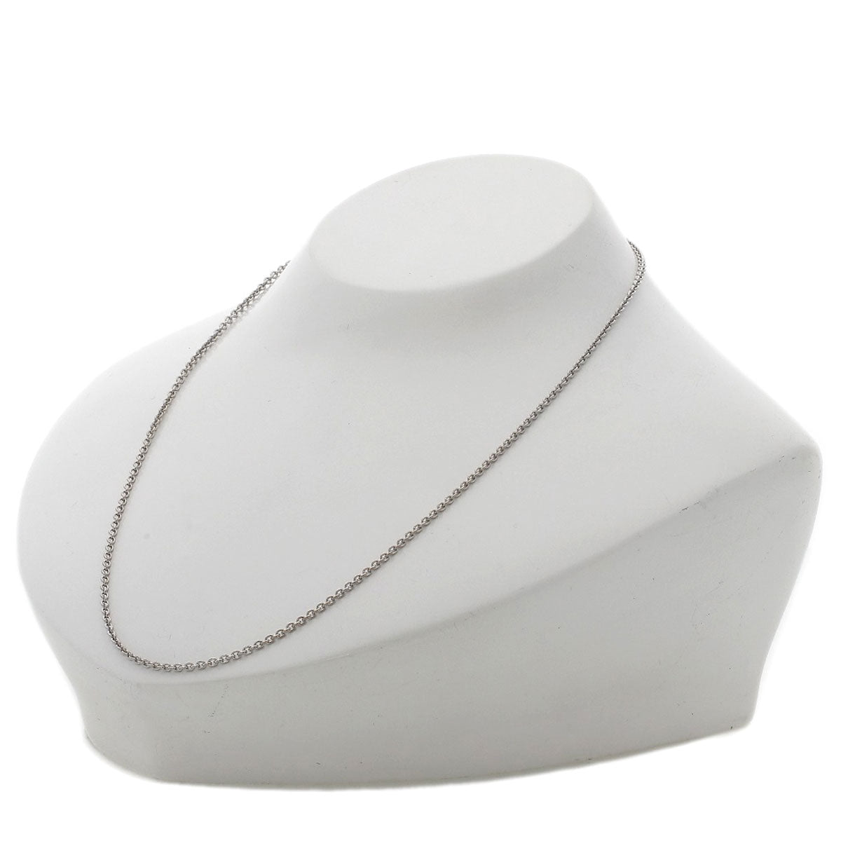 BVLGARI Chain 16.1" Necklace K18 White Gold Ladies [Used]