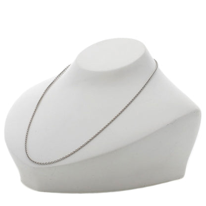 BVLGARI Chain 16.1" Necklace K18 White Gold Ladies [Used]