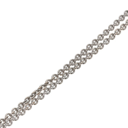 BVLGARI Chain 16.1" Necklace K18 White Gold Ladies [Used]