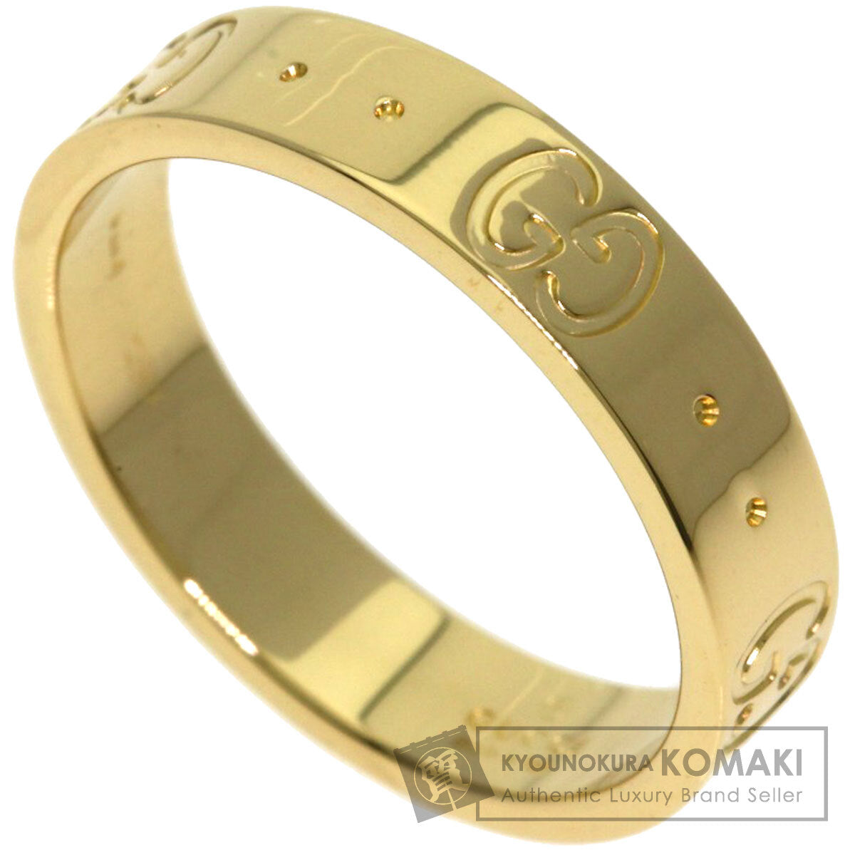 GUCCI Icon # 10 Ring K18 Yellow Gold Ladies [Used]