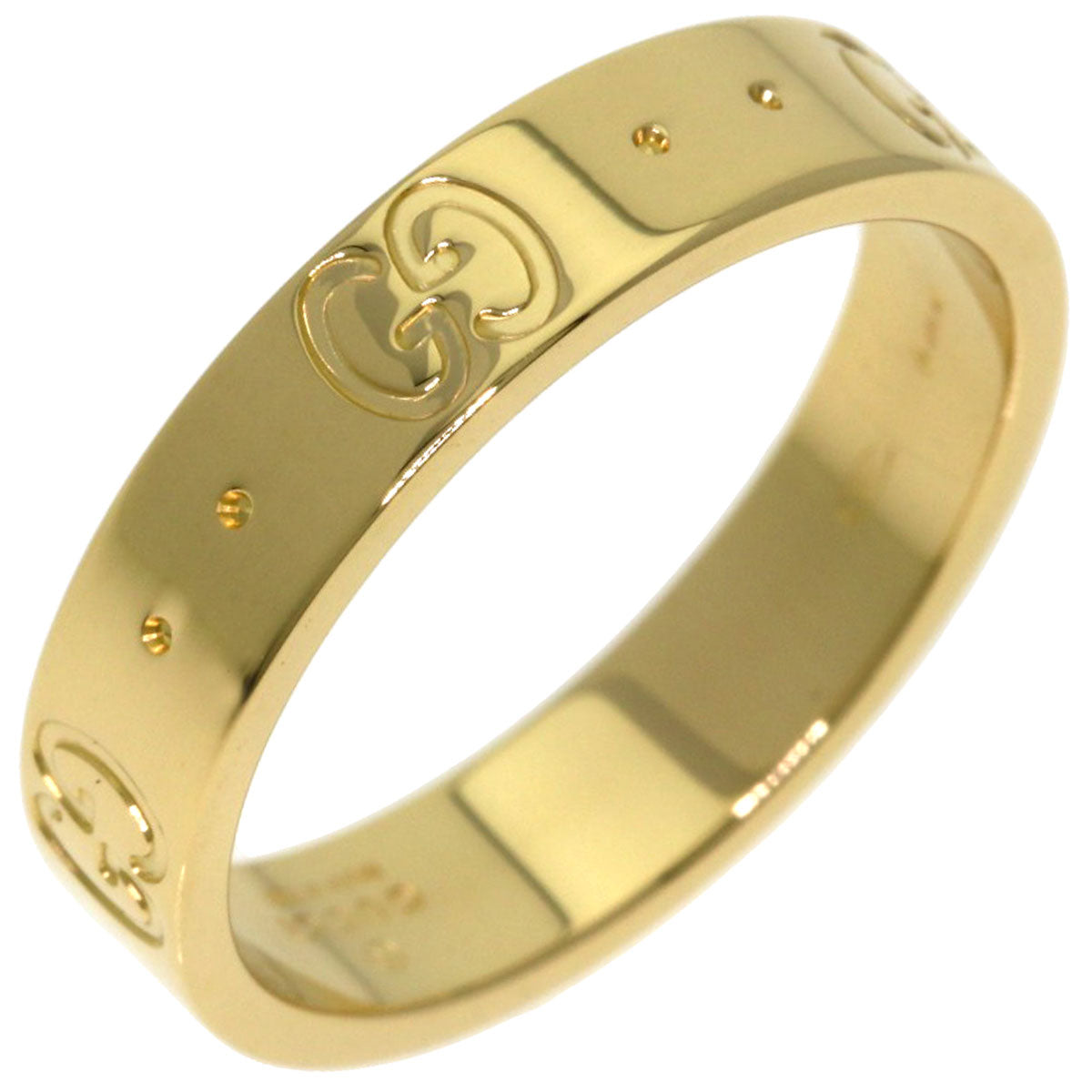 GUCCI Icon # 10 Ring K18 Yellow Gold Ladies [Used]