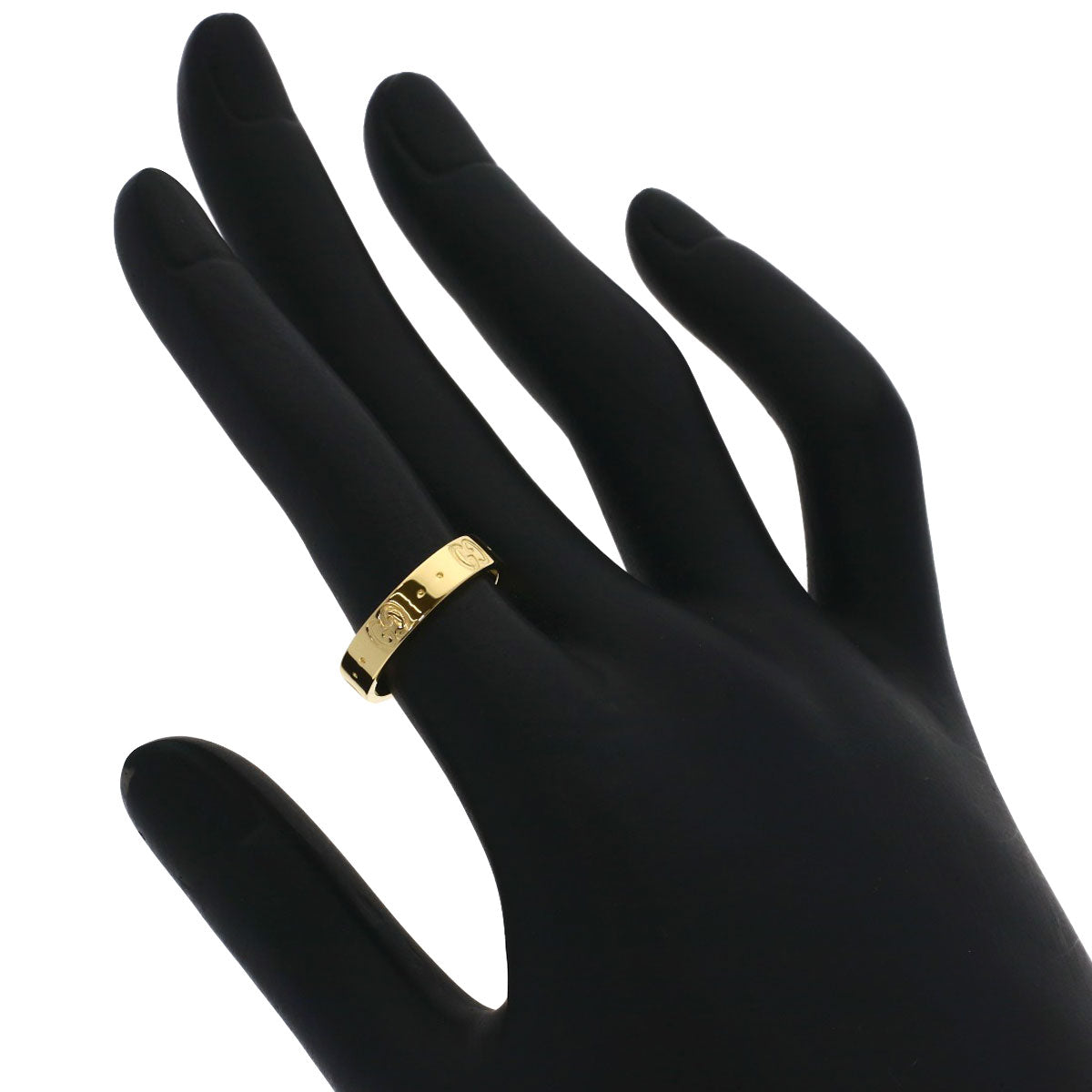 GUCCI Icon # 10 Ring K18 Yellow Gold Ladies [Used]